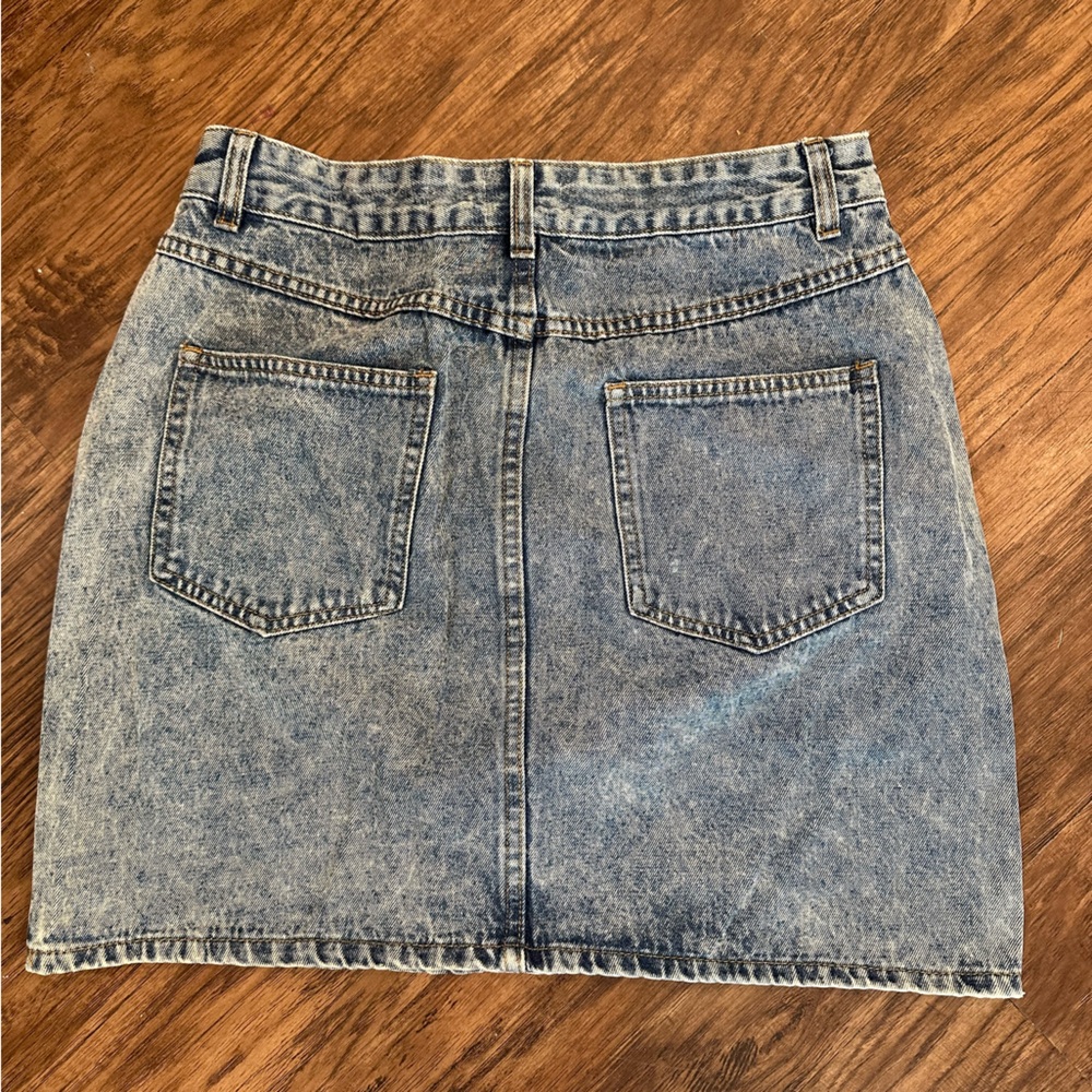 Cotton On Blue Mini A-line Skirt Casual NWOT - Picture 2 of 4